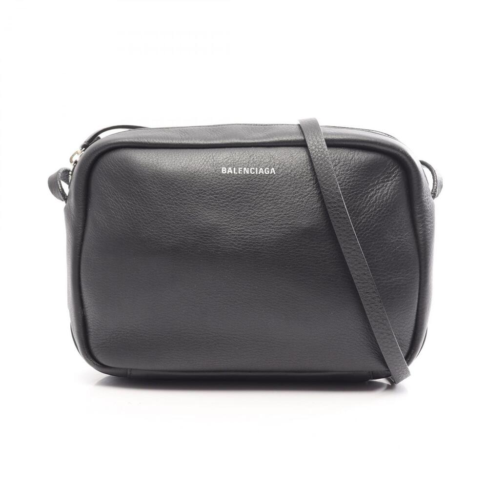 Balenciaga Camera Bag Shoulder Leather Black